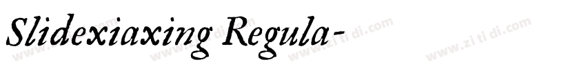 Slidexiaxing Regula字体转换